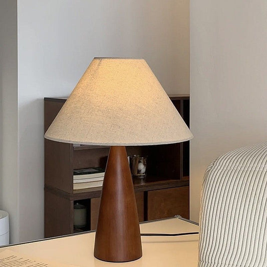 Linen Cone Table Lamp
