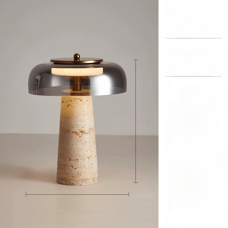 Huangdong Stone Glass Table Lamp