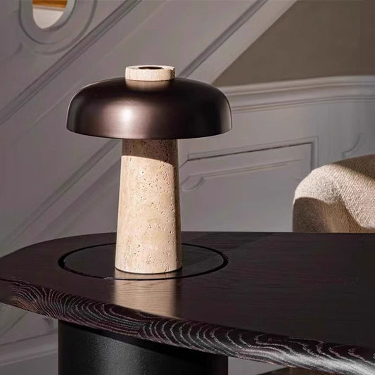 Rechargeable Dimmable Mushroom Table Lamp