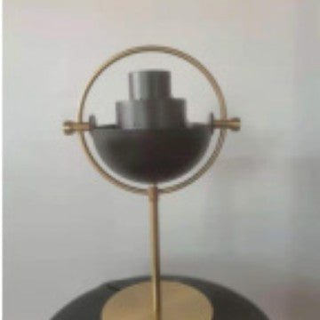 Adjustable Retro Table Lamp with Geometric Design