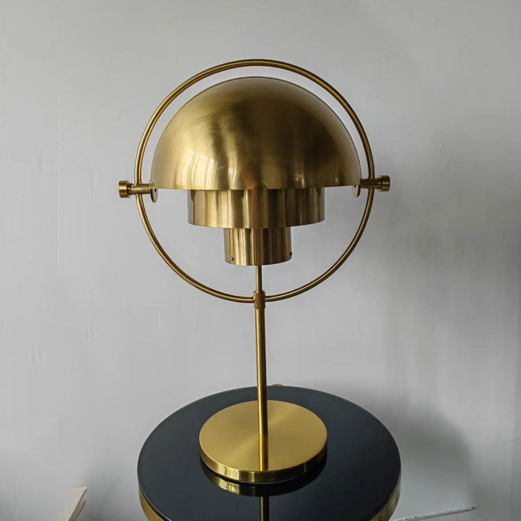 Adjustable Retro Table Lamp with Geometric Design