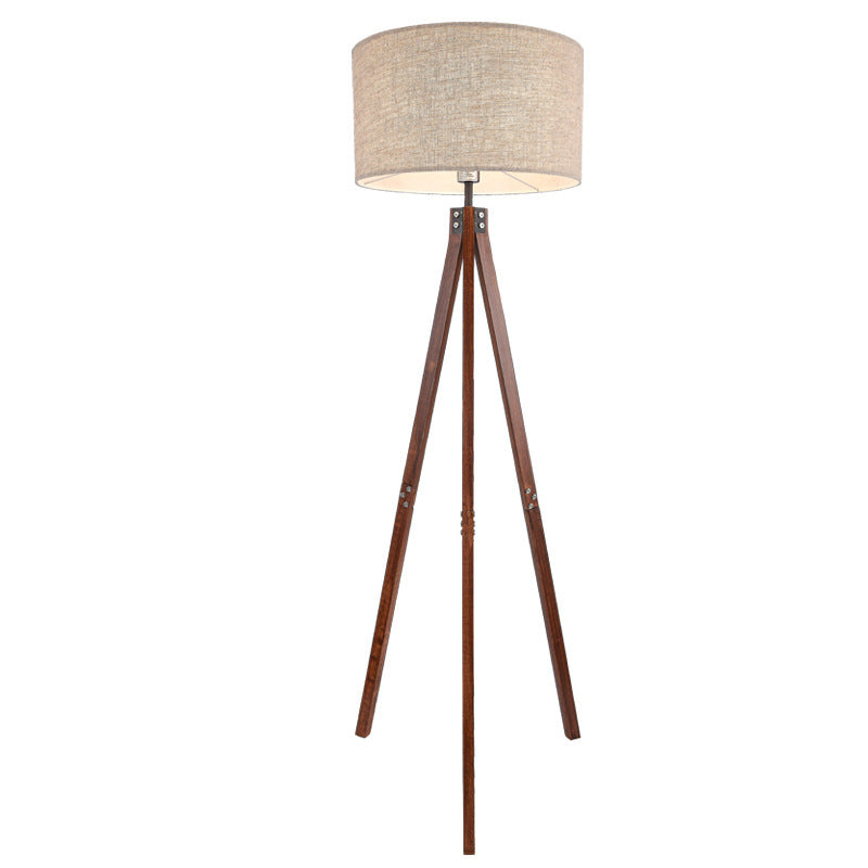 Tripod Linen Floor Lamp