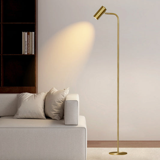 Adjustable Three-Head Floor Lamp with Three-Color Lighting