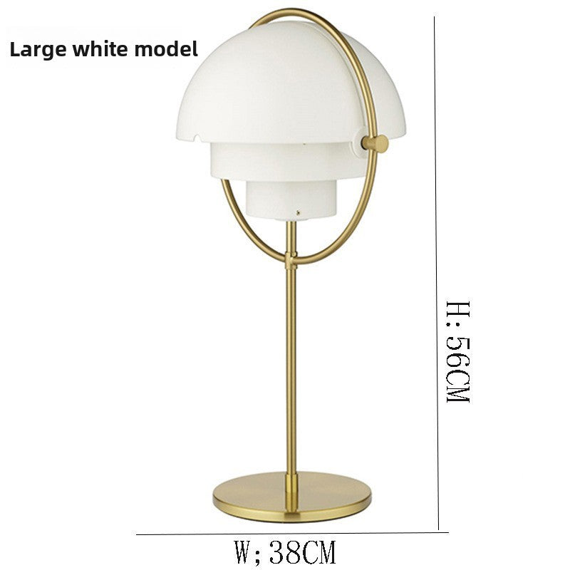 Adjustable Retro Table Lamp with Geometric Design