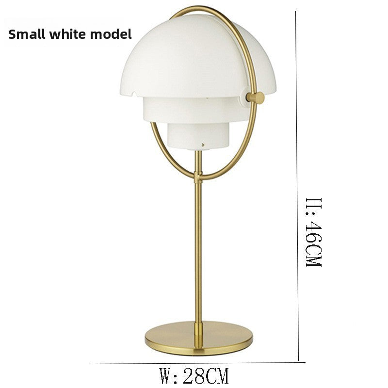 Adjustable Retro Table Lamp with Geometric Design