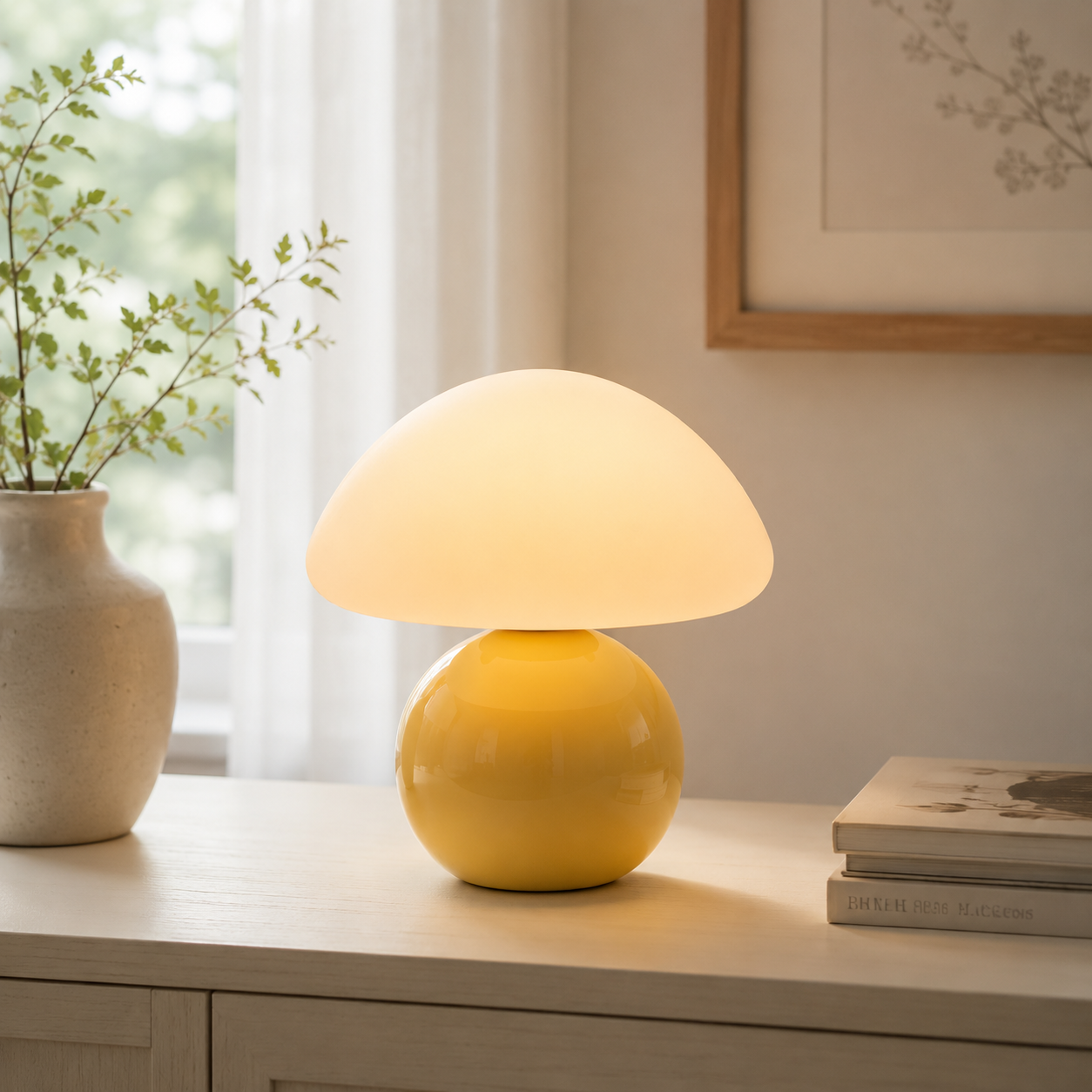 Cerelia Ceramic Mushroom Lamp