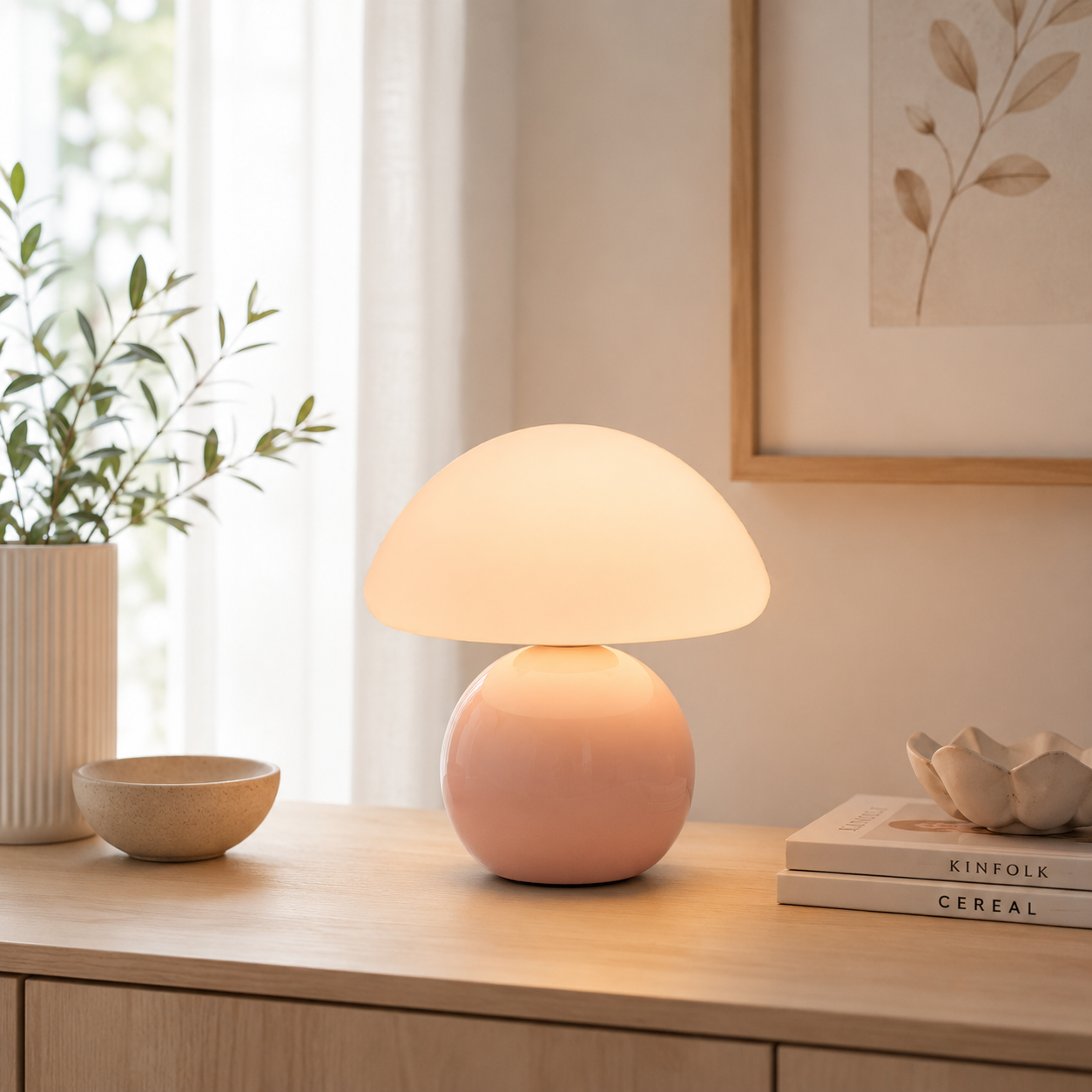 Cerelia Ceramic Mushroom Lamp
