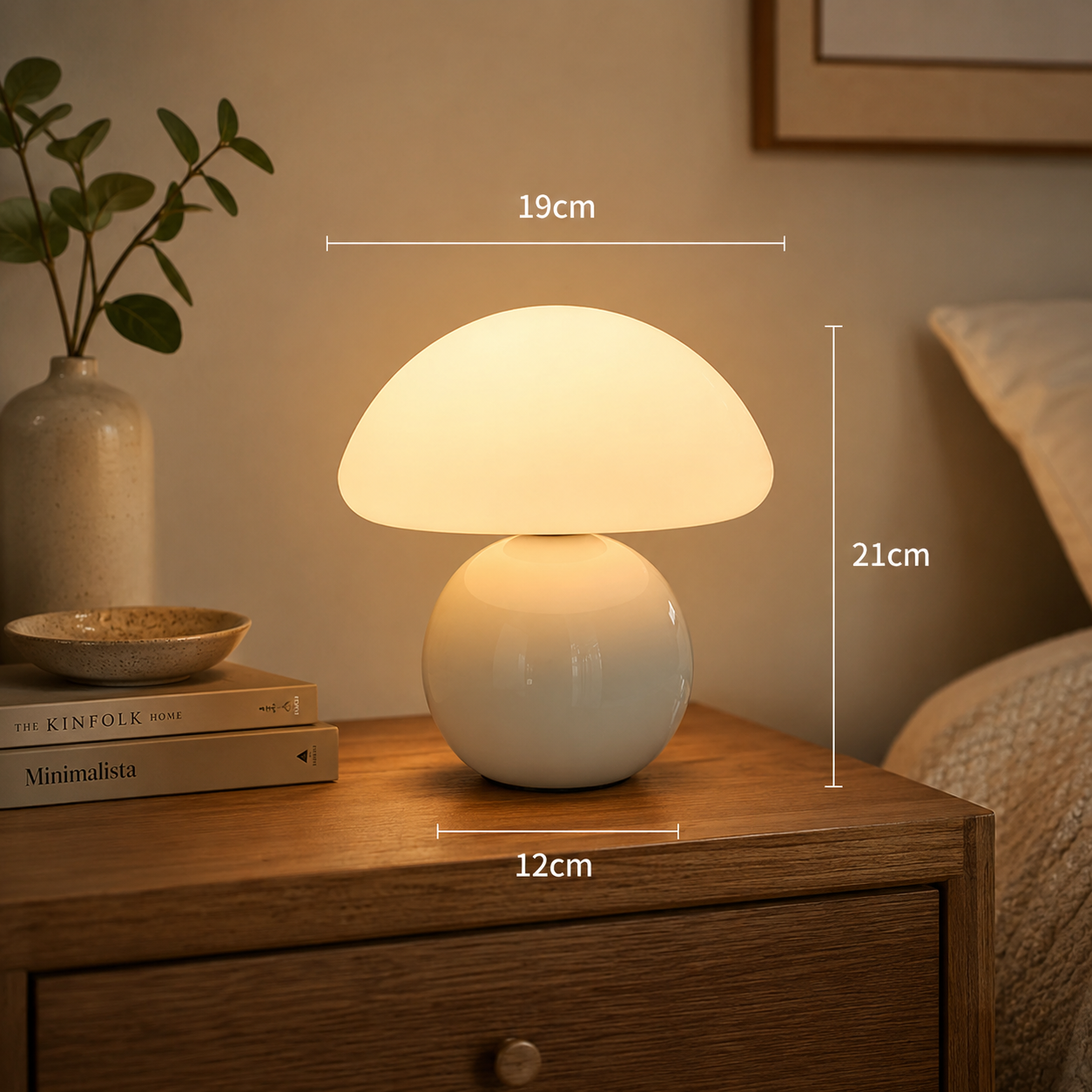 Cerelia Ceramic Mushroom Lamp