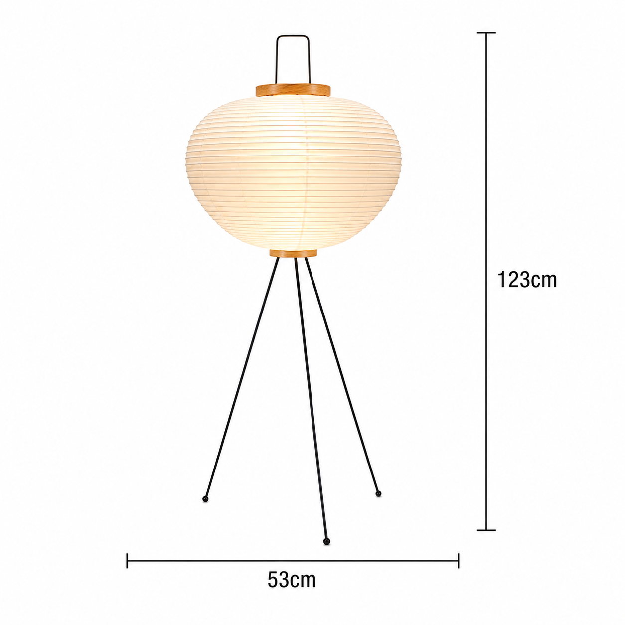 Japandi Paper Table Lamp
