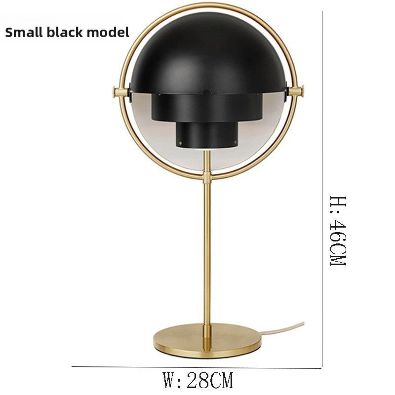 Adjustable Retro Table Lamp with Geometric Design