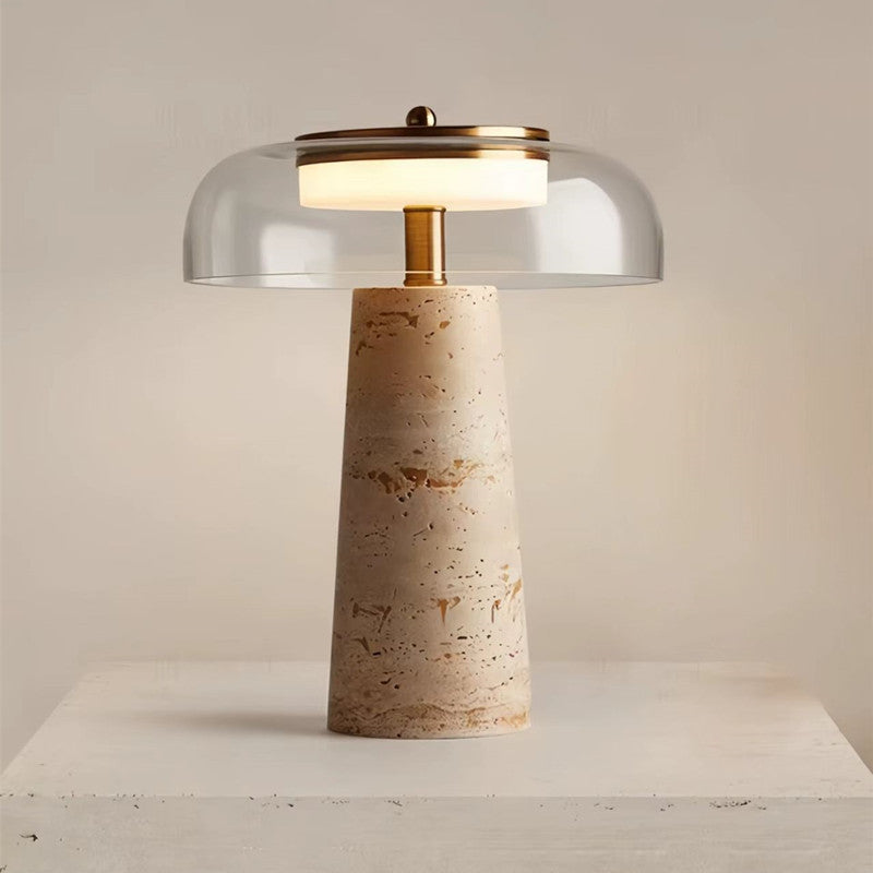 Huangdong Stone Glass Table Lamp