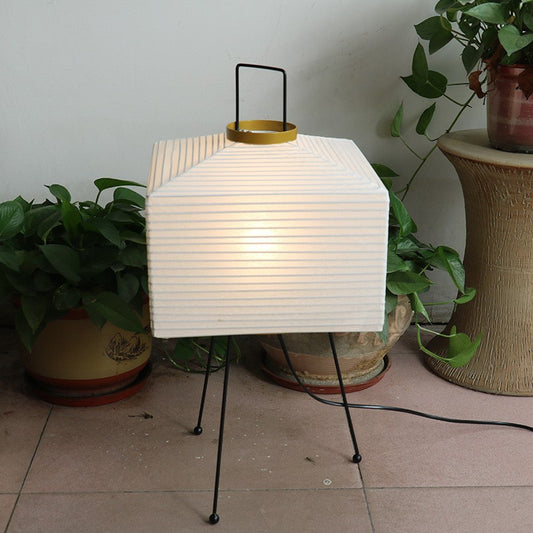 Adjustable Three-Color Rice Paper Floor Lamp
