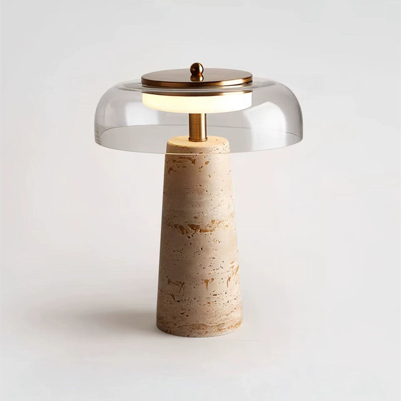 Huangdong Stone Glass Table Lamp
