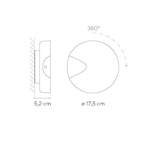 Aurora Disc Wall Light